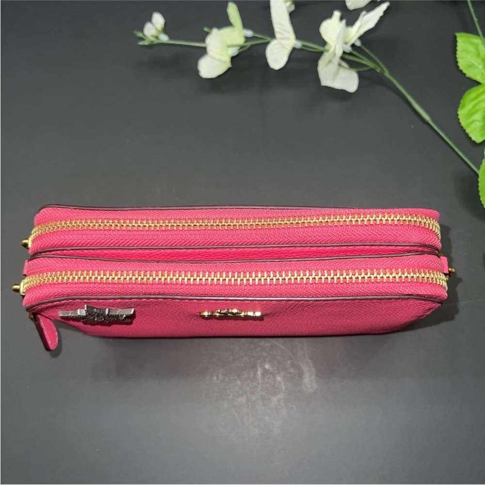 Coach Kira Crossbody wristlet 88484 Pink Double Zip Star Applique - Picture 11 of 14